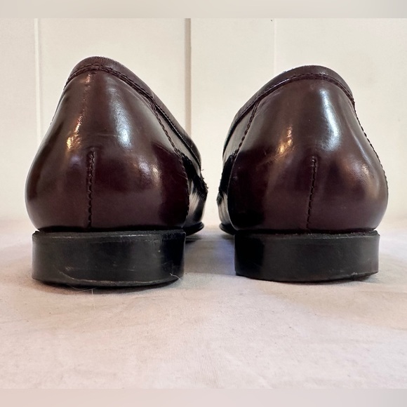 Bass Weejuns Tassel Loafers Burgundy Leather Kiltie Moc Toe Men’s 10 M main image 7